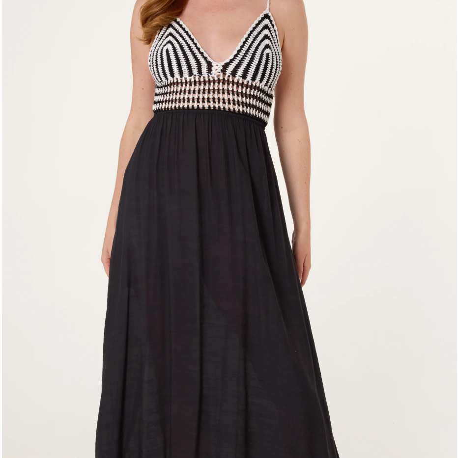Kara Crochet Detail Maxi Dress