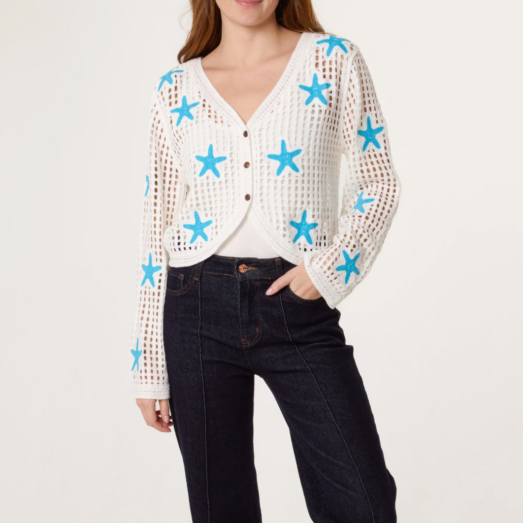 Starfish Crochet Cardigan