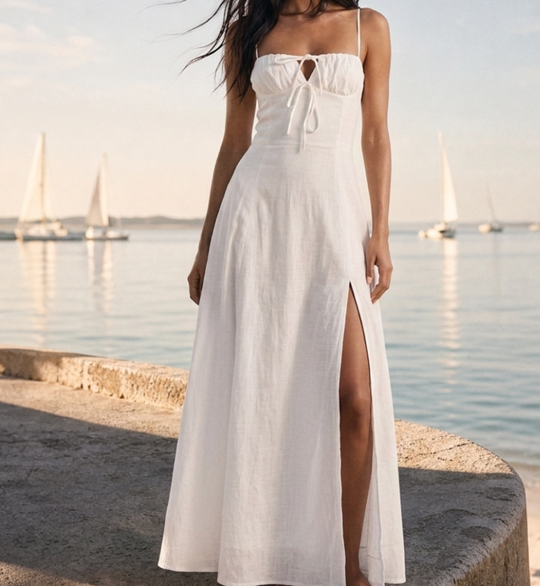Milk Maid Midi Dress