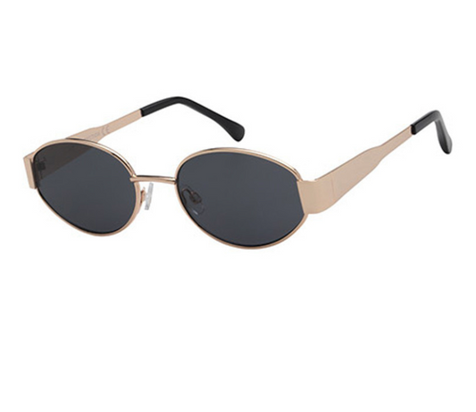 Chunky Arm Oval Sunglasses