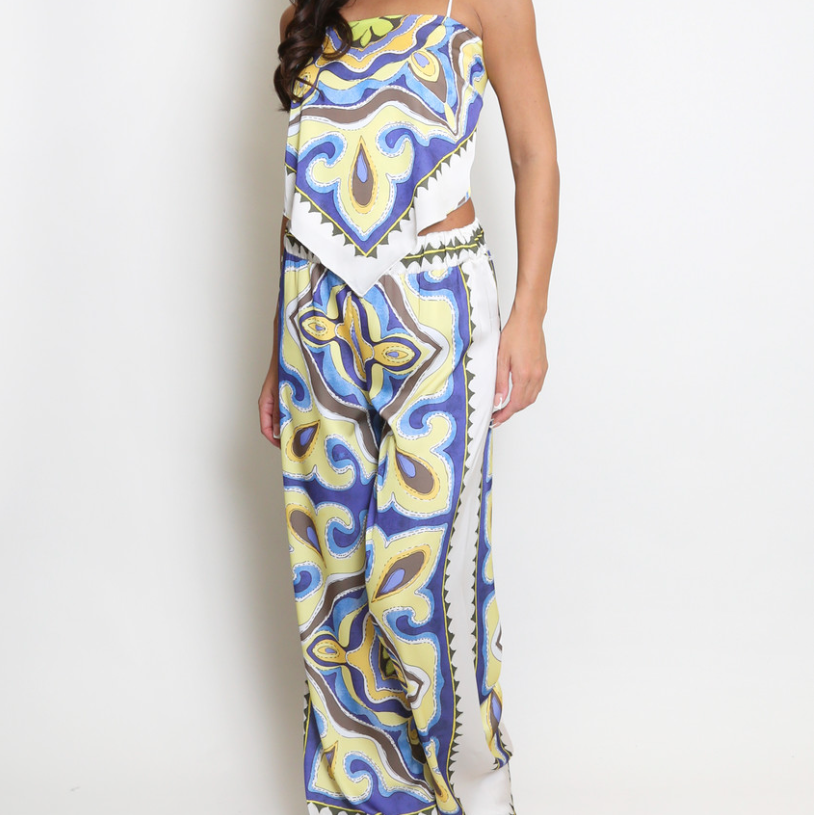 Mila Handkerchief Top & Trouser Set