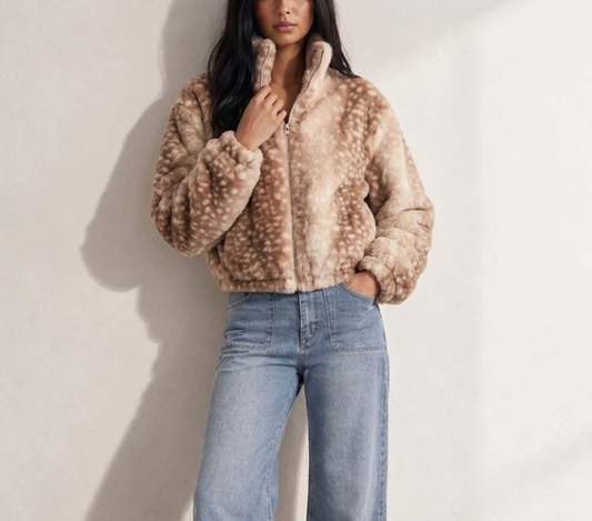 Fawn Faux Fur Jacket