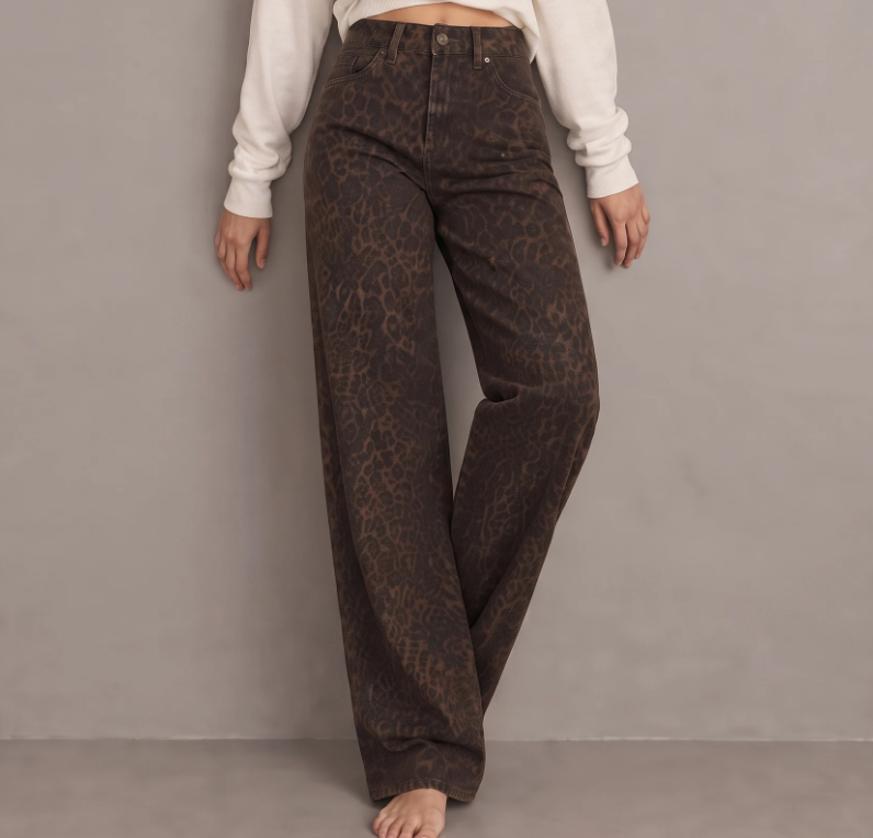 Cheetah Dad Fit Jeans