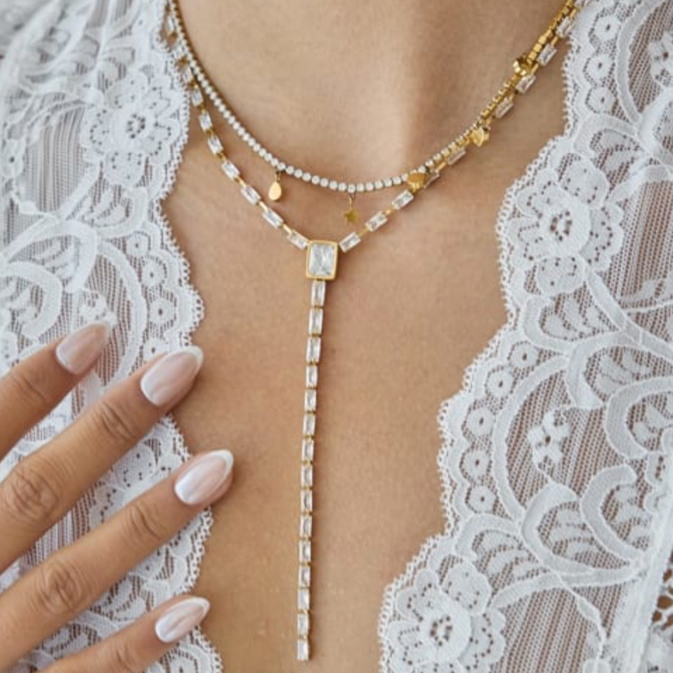 Georgia Tassel Lariat Necklace