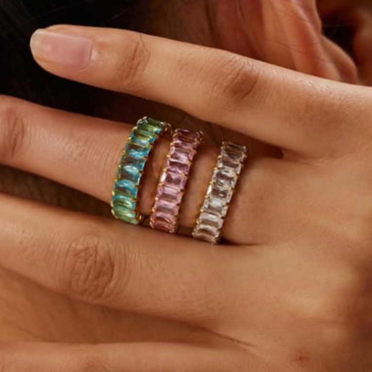 Dainty Cubic Zirconia Band Ring