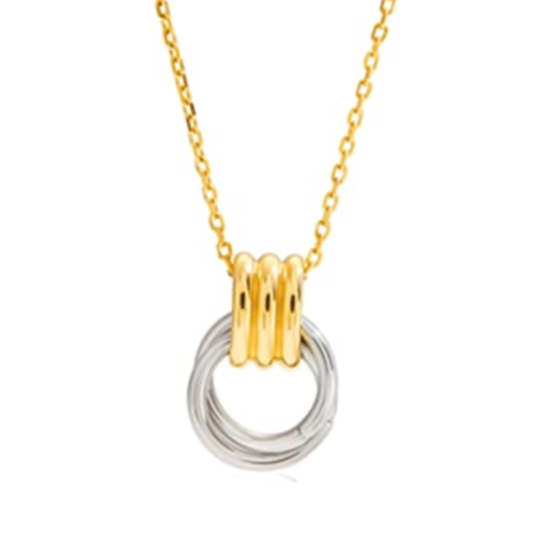 Geo Two Tone Necklace