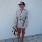Mira cheesecloth co-ord