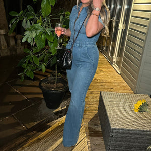 RENT Reiss Danie Denim Jumpsuit