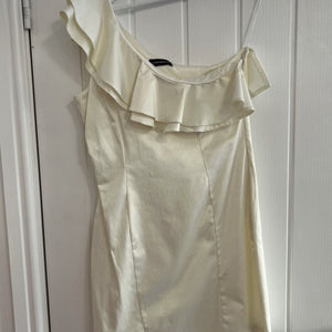 PRE LOVED Kurt Miller White Silk Dress